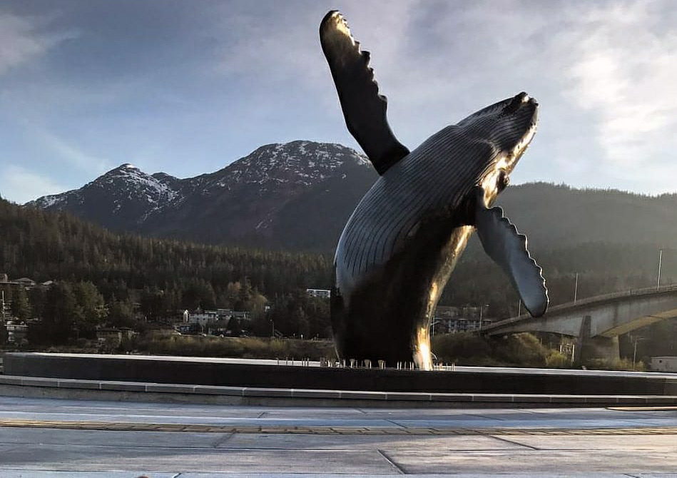 whale statue juneau hotel